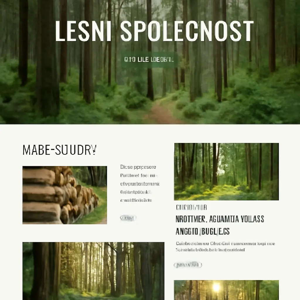 Návrh rozhraní webu lesní společnosti se zaměřením na obsah