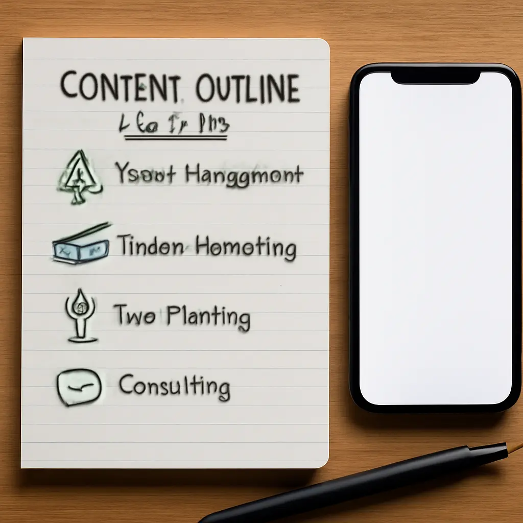 Obsahová struktura webu lesní společnosti