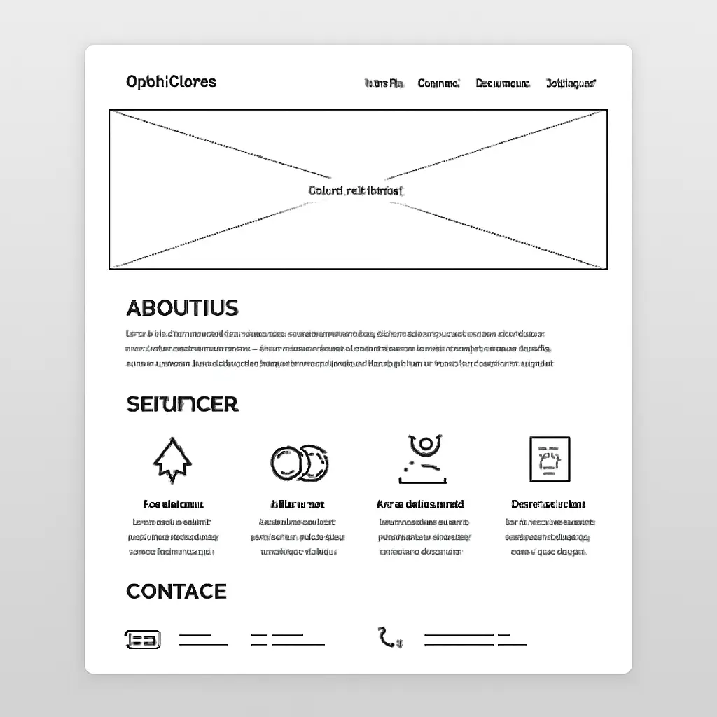 Návrh rozložení webové stránky pro lesní společnost