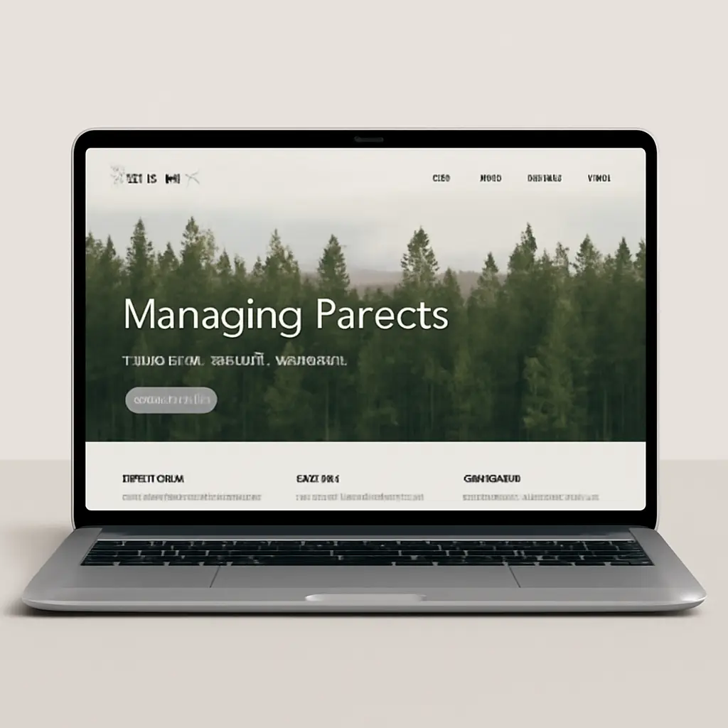 Rychlý start webu lesní společnosti